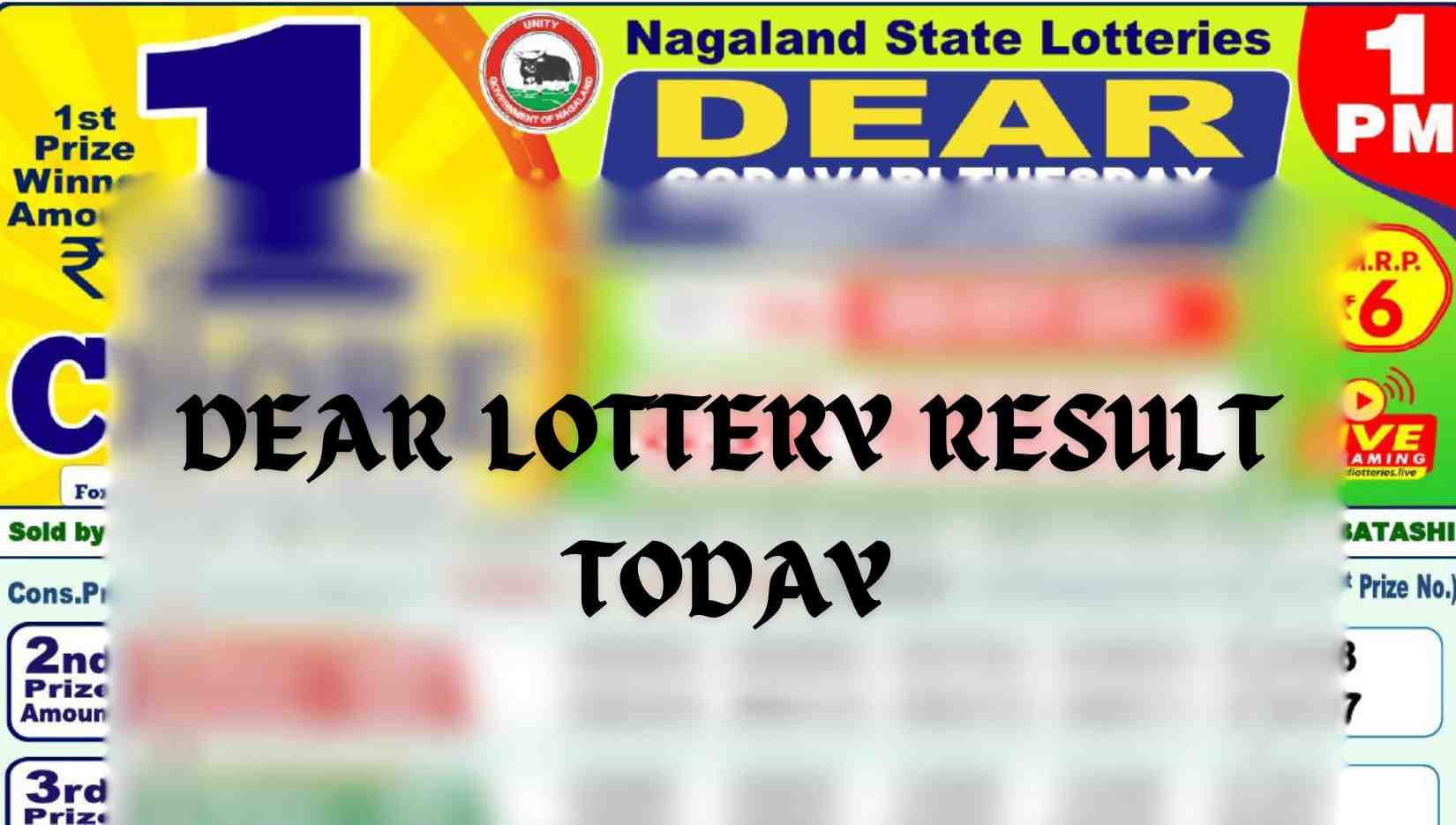 dear lottery result today